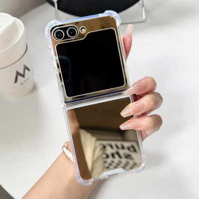 Für Samsung Galaxy Z Flip 5 Handyhülle Spiegel Schutz Tasche Case Cover