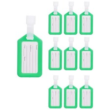 10Er KofferanhäNger Kofferetikett Tasche Reiseaccessoires GrüN H5L64825