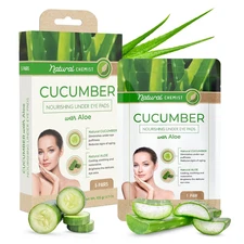 Cucumber & Aloe under Eye Patches - Cooling, Reduces Puffiness, Anti-Aging, Hydr