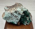 Older Specimen Dioptase Crystals and Plancheite - Tsumeb, S.W. Africa — photo 2
