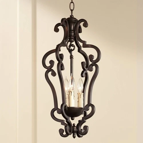 Maxim Richmond 11" Wide Umber Finish 3-Light Scroll Pendant Chandelier - Picture 1 of 3