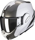 Casque de Moto Basculable Ouvrant Scorpion Exo Tech Puissance White Silver TG S
