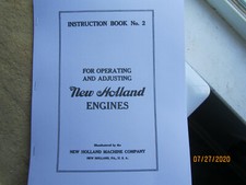 1917 New Holland Machine Company Gas Engine Instruction Manual
