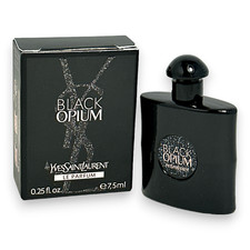 YSL YVES Black Opium LE PARFUM 0.25oz/ 7.5ml MINIATURE Parfum Splash Bottle BNIB