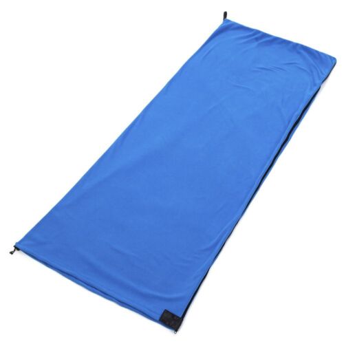 Polar Fleece Sleeping Bag Liner Single Sleeping Bag Zippered Lightweight Camping - Picture 10 of 26