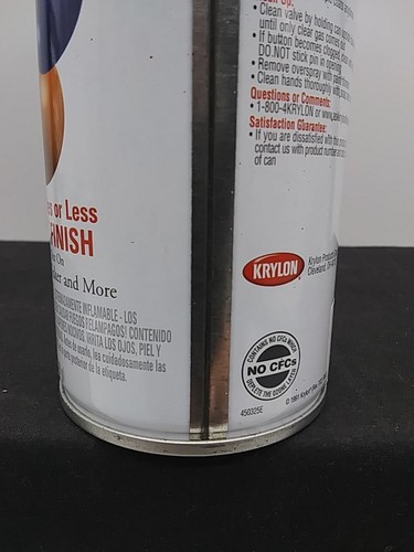 Vintage 1991 Krylon Interior-Exterior 12 oz Spray Paint Can 2118 Burgandy Gloss - Picture 7 of 24