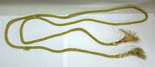 About 9 Foot Long Vintage Gold Braided Rope Finished Ends Divider Trim Tie Back