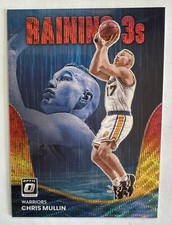 2022-23 Panini Donruss Optic Chris Mullin Raining 3s Asia Gold Red /99 #20 GSW
