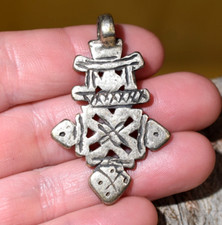 Handmade Ethiopian Coptic Orthodox Christian Metal Cross Pendant Ethiopia Africa
