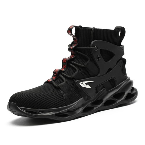 Scarpe antinfortunistiche uomo punta acciaio da lavoro outdoor indistruttibili antiforatura sneakers - Foto 8 di 8