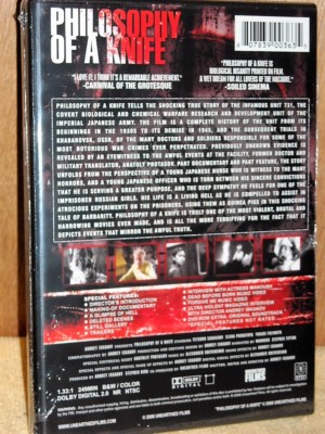 Philosophy of a Knife (DVD, 2008, 2-Disc Set, Limited