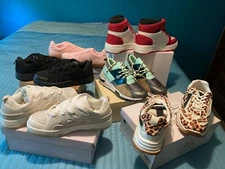 NEW Excellent Lot 200 Pieces Sneakers Shoes, Brand Name Clothing and Cosmetics