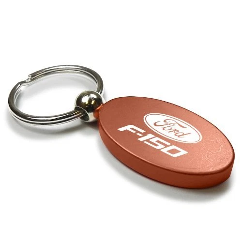 福特 F-150 橙色铝椭圆形钥匙扣 — 第 2/3 张图片