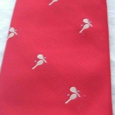 Vtg 1970s Tie Rack Ties King size tennis burgundy Neck Tie mod vintage Polyester