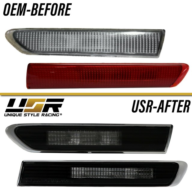 20042008 Acura TL Smoked White LED 4piece Front Rear Side Marker Light