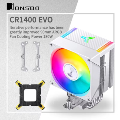 JONSBO CR1400 EVO CPU Cooler 4 Heat Pipe ARGB PWM Processador Air Cooler