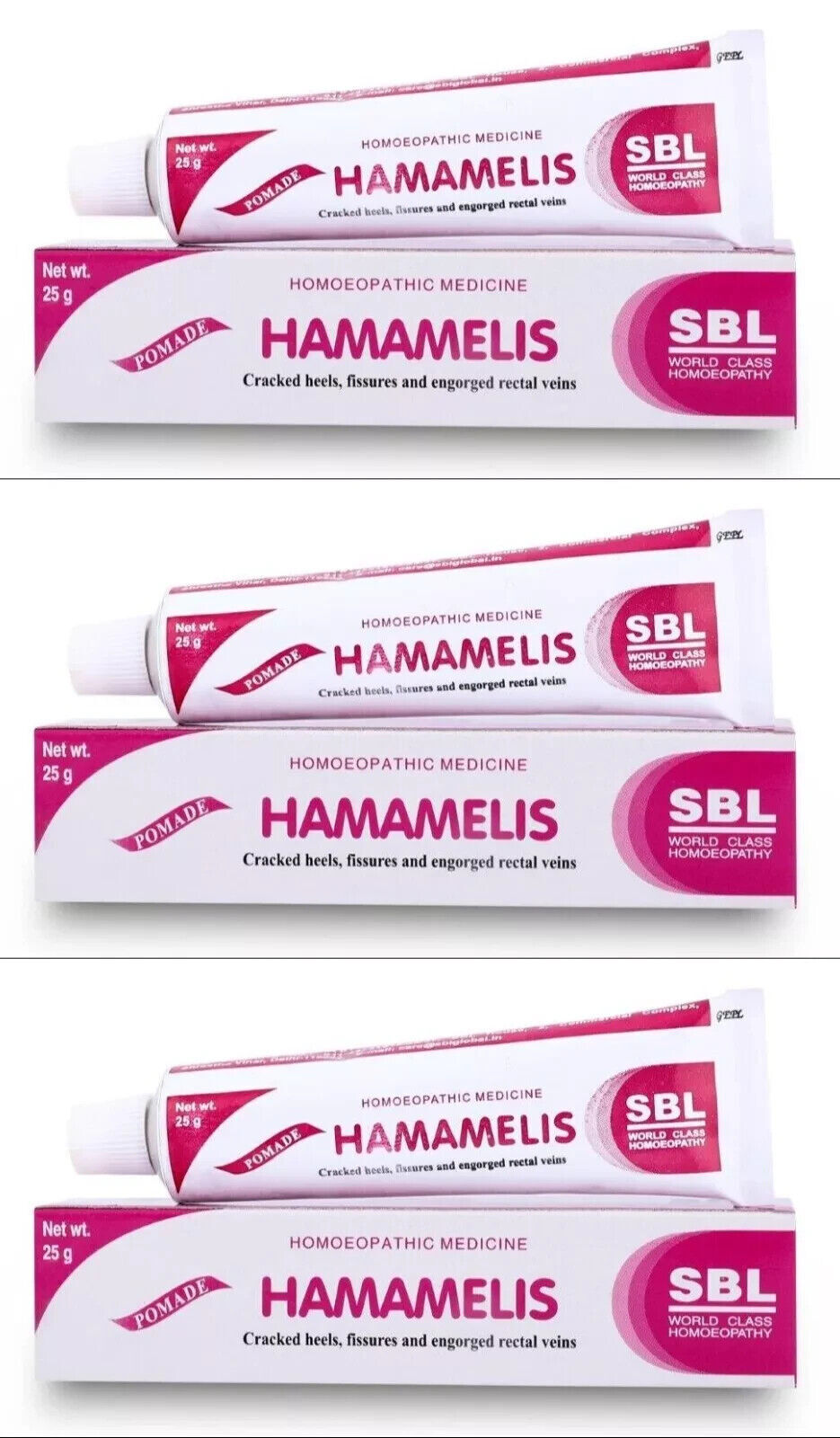 3 x SBL HAMAMELIS Salbe 25 g Creme hilft bei der Behandlung von...