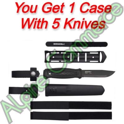 *5-Sets* Morakniv Garberg BlackBlade Carbon Steel 9.0  Knife Black 13147