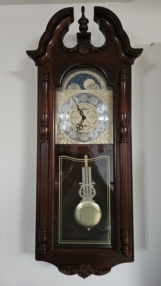 Howard Miller 620182 Rowland Dual Chime Wall Clock. Beautiful! eBay