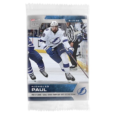 2021-22 NHL Topps NOW  Sticker  #475   Nicholas Paul   Tampa Bay Lightning  