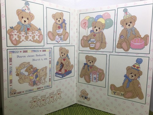Cherished Teddies Birthdays Cross Stitch Patterns Designs by Gloria & Pat #100 - Picture 5 of 7