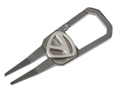 Taylormade JAPAN Golf Green Fork Divot Tool CARABINER w/ Ball Marker UN102 Silve