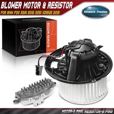 Front HVAC Blower Motor & Resistor Kit for BMW 323i 325i 325xi 328i 328xi 330i