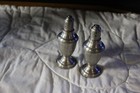 Vintage pewter salt & pepper shakers — photo 7