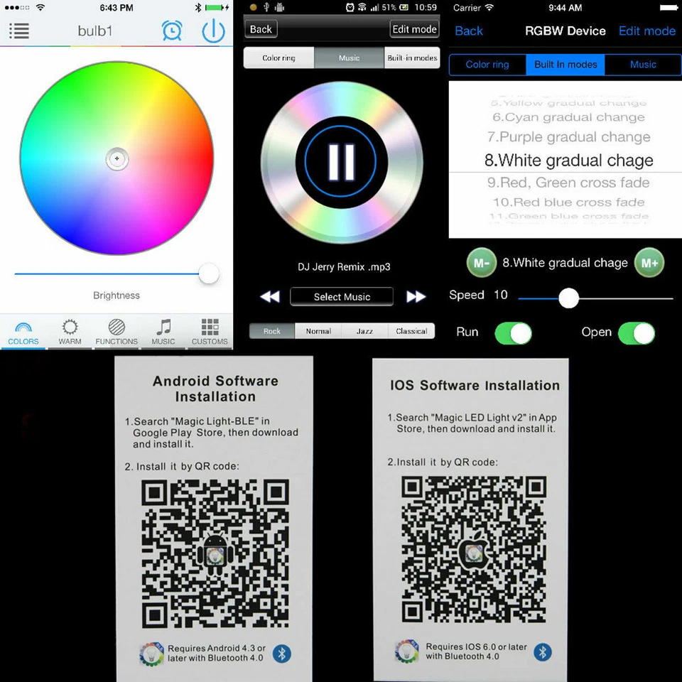 Control Crystal Angel Eyes RGB BT APP para BMW F30 F32 (335i) F82 F80 (M3 M4) E90 Foto 3 de 4