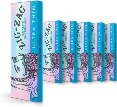 Ultra Thin Rolling Papers 1 ¼-Inch Size Slow Burning 32 6 Pack 78mm NEW