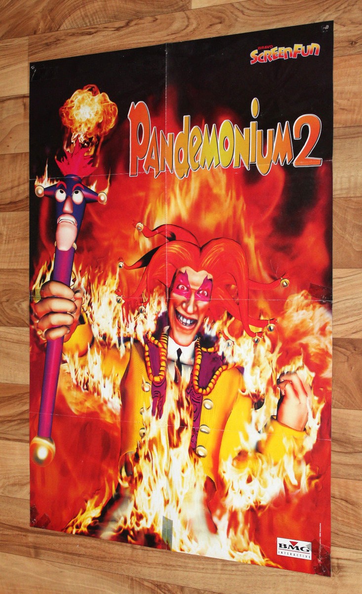 Nintendo Star Fox 64 aka Lylat Wars / Pandemonium 2 rare Poster