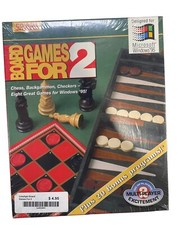 VINTAGE COMPUTER GAME BOARD GAMES FOR 2 PC/CD-ROM/WINDOWS 95. SEALED 1990s