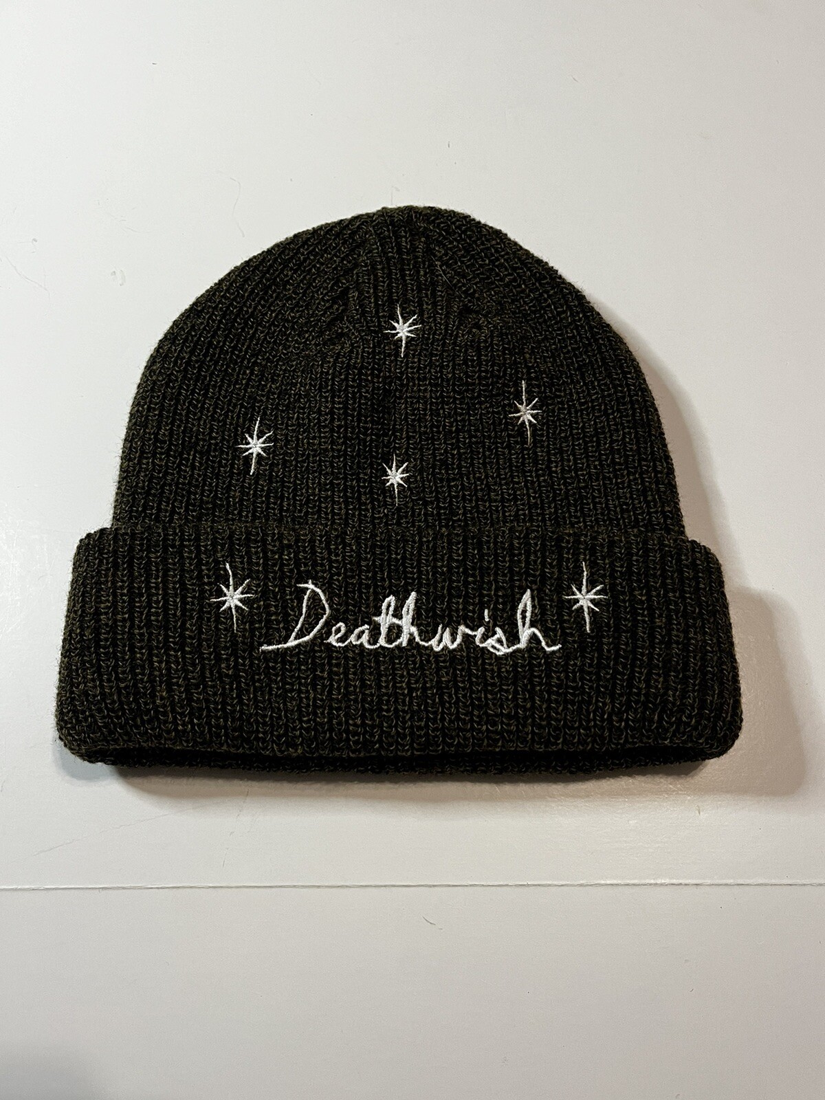 Baker Deathwish &ldquo;Blister In The Sun&rdquo; Olive Beanie Hat