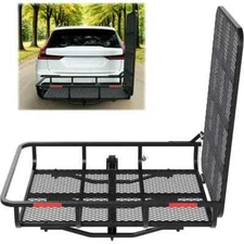 500 lbs Hitch Mount Wheelchair Carrier with Ramp Mobility Scooter, Lawn Mower
