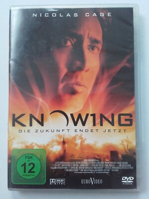 Knowing - Die Zukunft Endet Jetzt DVD mit Nicolas Cage von 2009 im Gutem Zustand