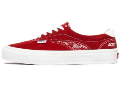 VANS UltraCush Acer Ni SP Red Bandana Handkerchief Paisley Suede Shoes M-10 NEW