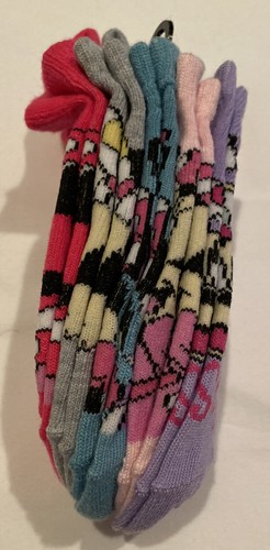 Disney Minnie Mouse Girls 5-pairs Socks shoe size 10-4 New - Picture 3 of 4