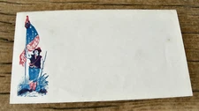 1860 UNITED STATES EMERGING CIVIL WAR PATRIOTIC SOLDIER & FLAG ORIGINAL ENVELOPE