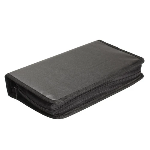80 Disc CD Holder DVD Case Storage Wallet VCD Organizer PU Leather Zipper Bag - Picture 4 of 6