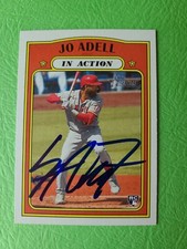 JO ADELL - LA ANGELS   signed 2021 Topps Rookie Card  Heritage Card # 188