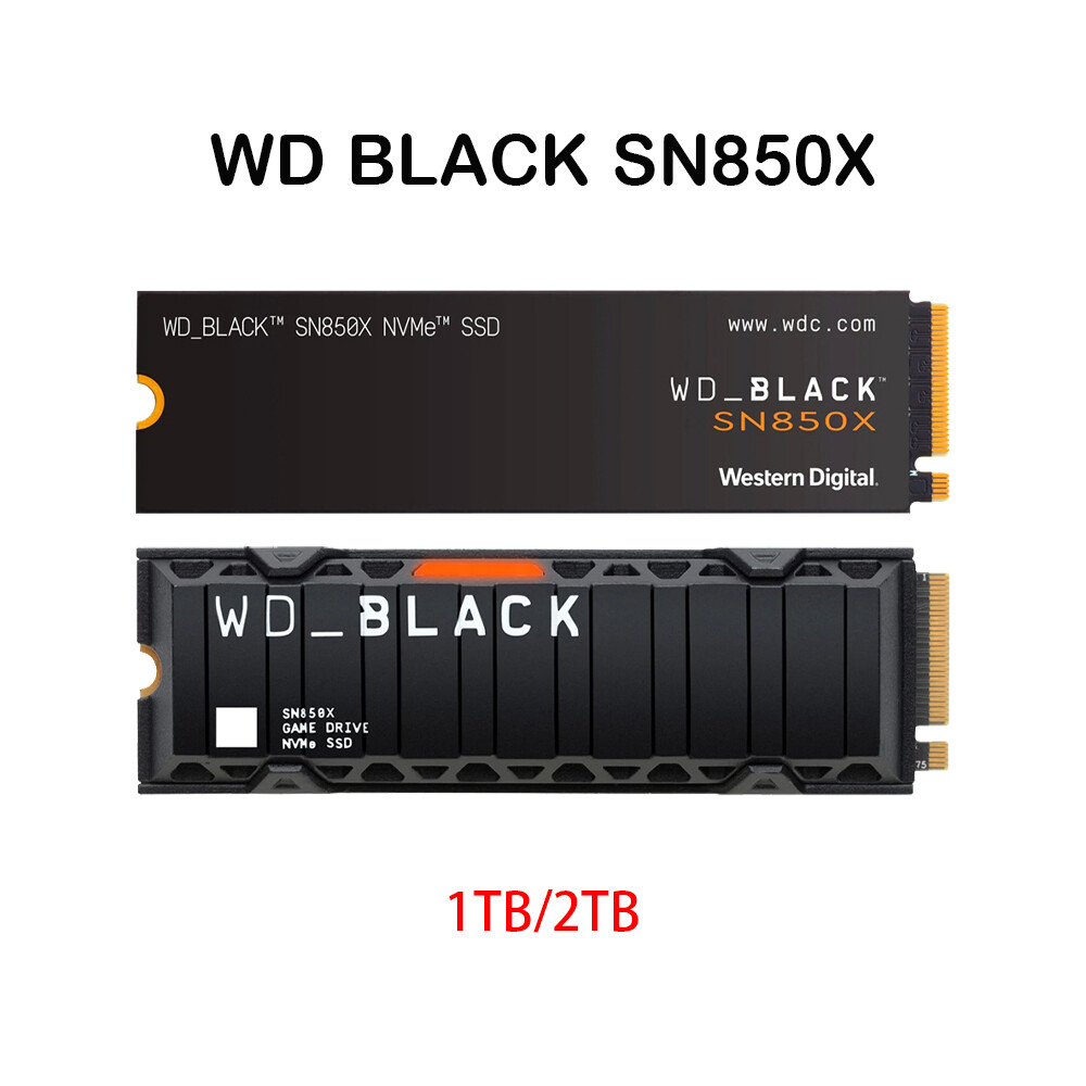 WD BLACK SN850X 1TB 2TB 4TB SSD M.2 2280 PCIe 4.0 x4