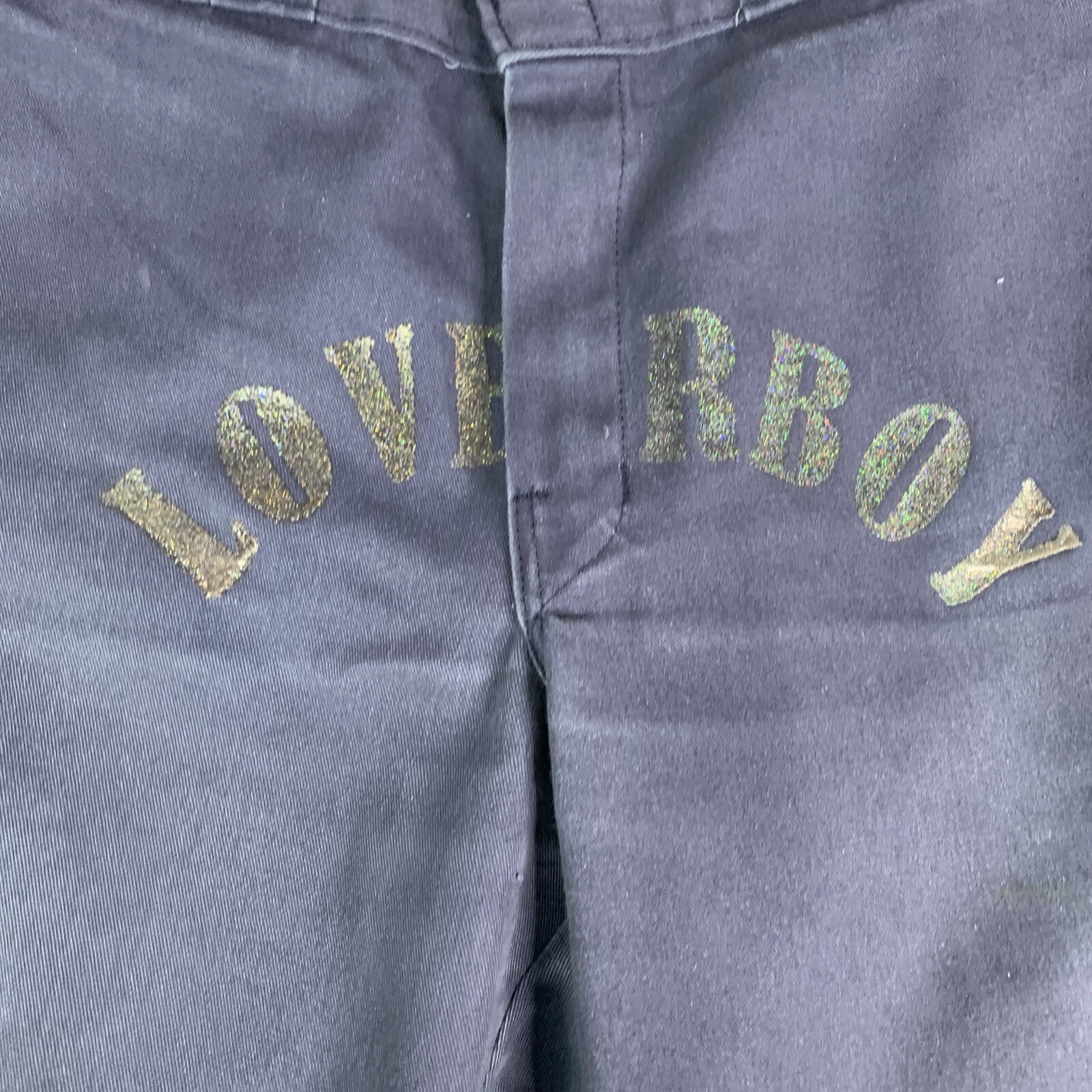 Dickies 874 Work Pants Mens Size 32  Loverboy On Front Blue Rare Print image 2