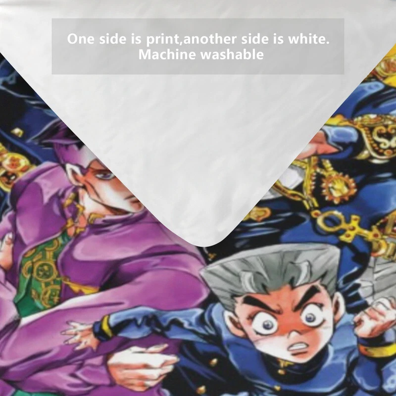 JoJo's Bizarre Adventure Bedding Set 3 Piece Duvet Cover Twin Bed Set for Kids