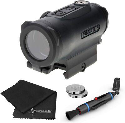 Holosun HE530G-GR Multi-Reticle Green Dot Sight w/ Pen & Battery & Cloth Bundle