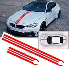 Front Hood Rear Trunk Racing Strip Car Body Vinyl Decal Sticker For BMW Series