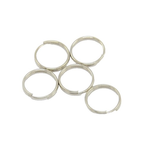 100Pcs 50pcs Keychain Rings With Chain And 50pcs Open Jump Rings DIY Key Ch.WS E - Foto 3