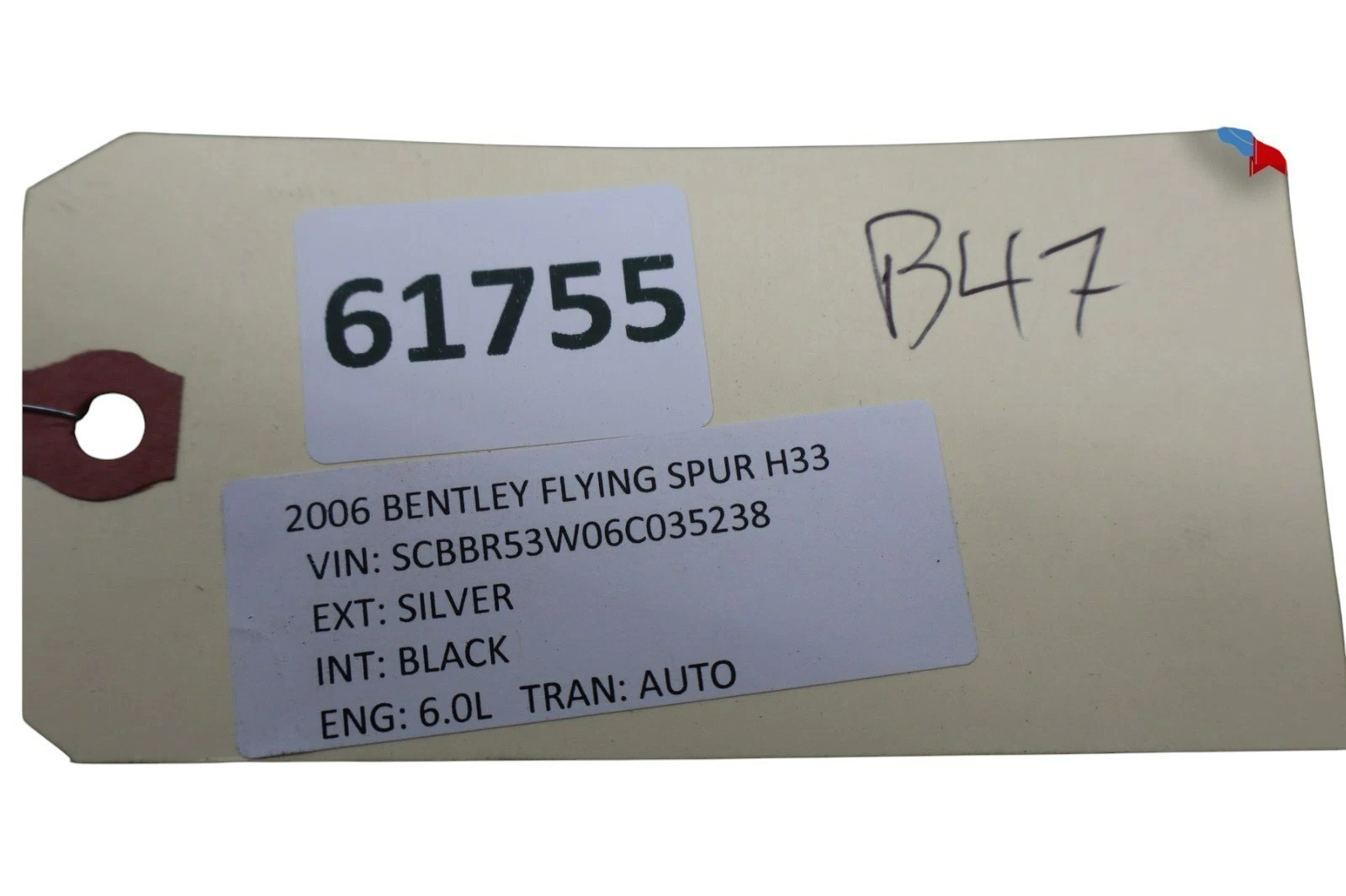 03-18 Bentley Continental Flying Spur Front Right Side Shade Sunvisor OEM