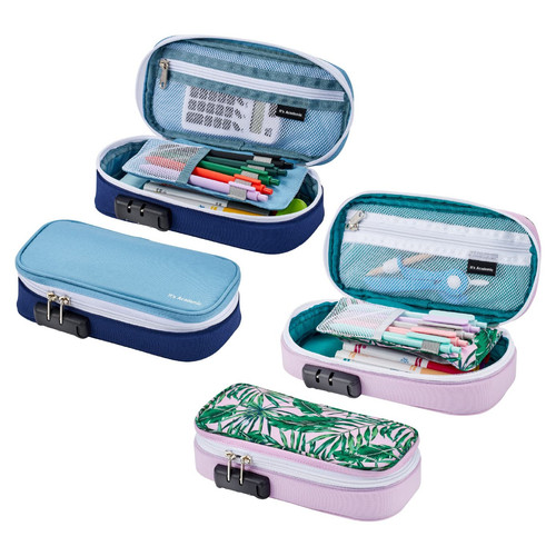It's Academic Locking Pencil Case, For Office & School Supplies, Travel Organ...