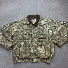 RealTree Jacket Adult Large Brown Workwear Canvas Camo Hunting Insulated Men