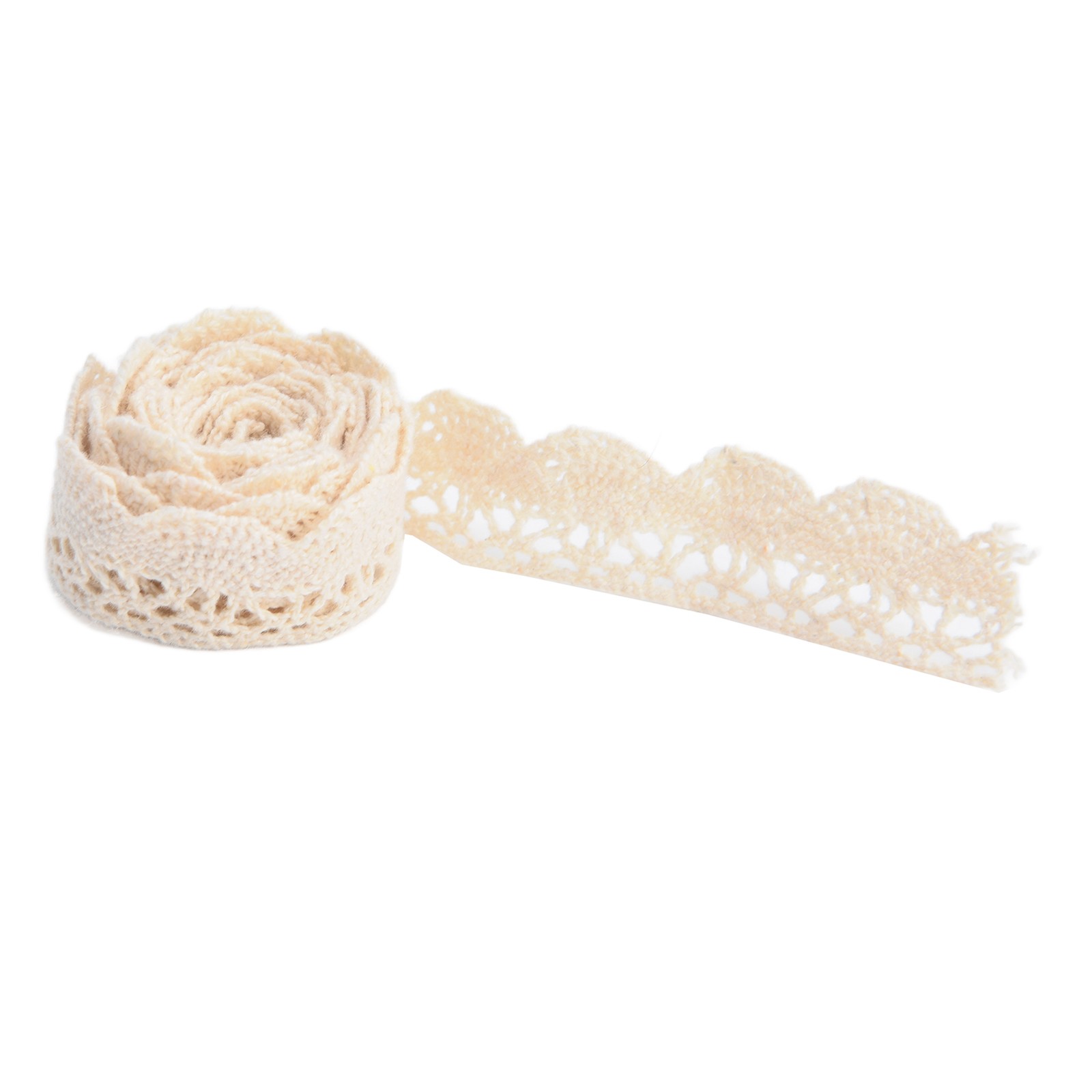 New Lace Ribbon DIY Cotton Net 2cm Width 20 Yards Elegant Fabric Lace Trim For